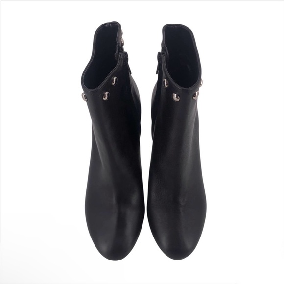 Bianca Di Ankle Bootie Studded Studs Black Leather Womens EU 38 NIB $175 - Picture 7 of 10